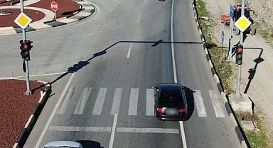 Burdur'da polisten trafik denetimi