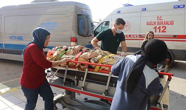 Bursa Şehir Hastanesi'nde gerçeğini aratmayan deprem ve yangın tatbikatı