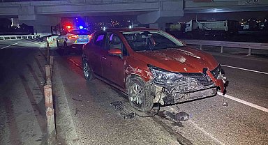 Bursa'da alkollü sürücü kazaya neden oldu: Karşı şeride geçen araçta 1 kişi ağır yaralandı