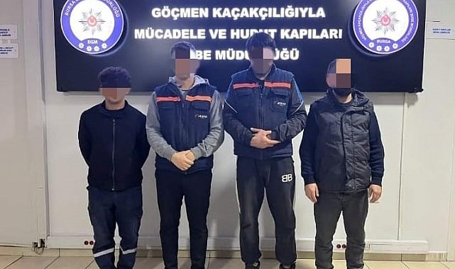 Bursa'da düzensiz göçmen denetimi