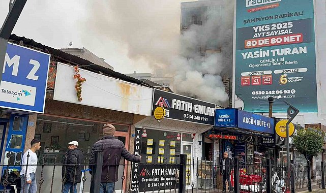 Bursa'da pide imalathanesinde yangın paniği