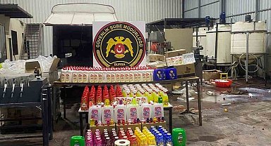 Bursa'da zehirli madde imalatı ve kaçak üretime büyük darbe: 6 gözaltı