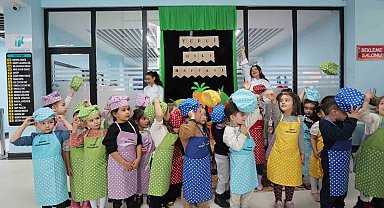 Büyükşehir'in miniklere özel merkezinde Minik Şefler Mutfakta etkinliği