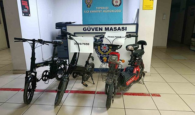 Çalınan bisikletler polis tarafından bulundu