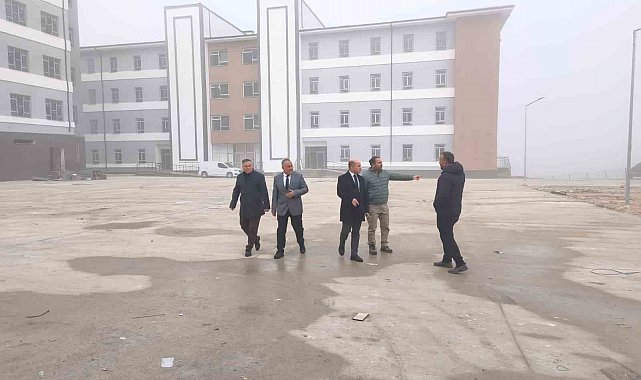 Çan Fen Lisesi ve Çan Anadolu Lisesi inşaatlarında inceleme