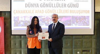Çanakkale'de AFAD gönüllülerine kimlik kartları teslim edildi