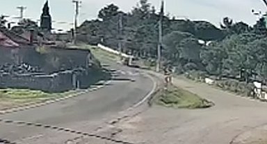 Çanakkale'de iki araç çarpıştı: Kaza anı kamerada