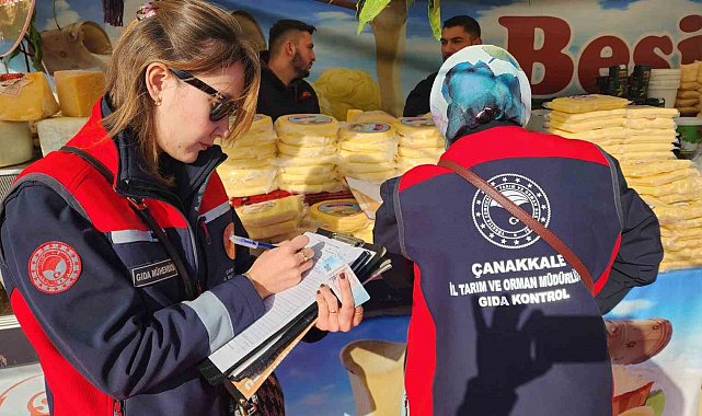 Çanakkale'de yöresel ürün festivalinde gıda denetimi