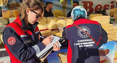 Çanakkale'de yöresel ürün festivalinde gıda denetimi