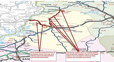 Çermik - Siverek yolu ulaşıma kapandı .