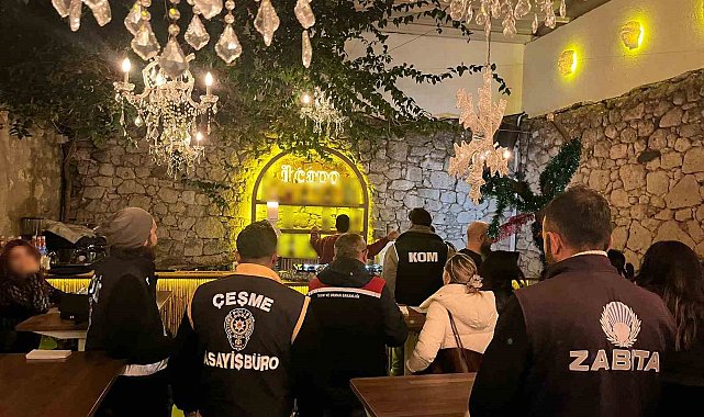 Çeşme'de yılbaşı öncesi 'huzur' denetimi