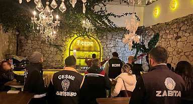 Çeşme'de yılbaşı öncesi 'huzur' denetimi