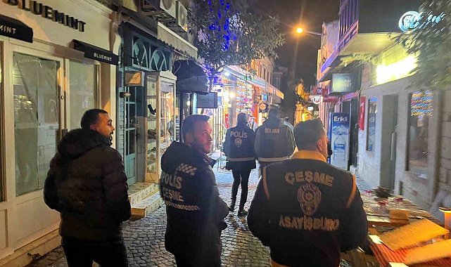 Çeşme'de yılbaşı önlemleri üst seviyeye çıkarıldı