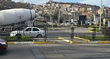 Çevre yolunda önlem alındı, yayalar üst geçide yönlendiriliyor