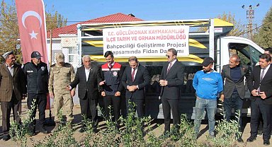 Çiftçilere 4 bin zeytin fidanı dağıtıldı