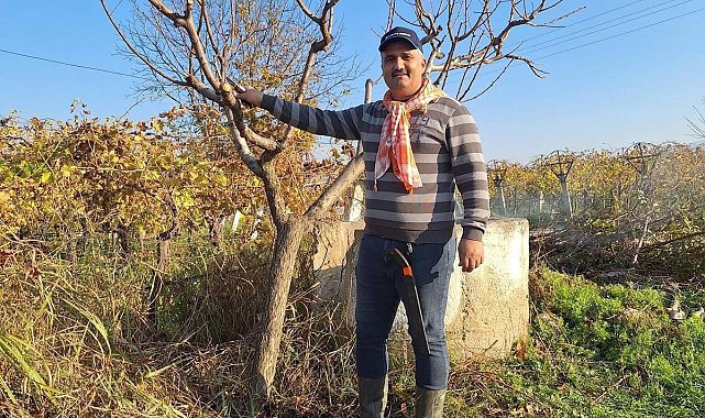 Çiftçinin mesaisi kışın da sürüyor