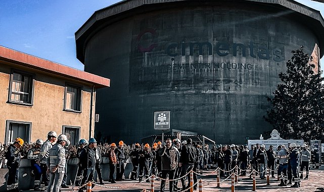 Çimento fabrikasında yangın tatbikatı