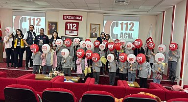 Çocuklara 112 farkındalığı gezisi