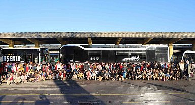 Çocuklardan yerinde toplu taşıma ve ulaşım incelemesi