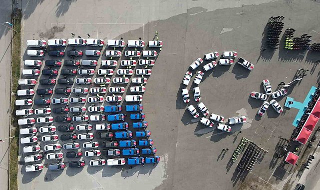 Çorum'da jandarma ve emniyete tahsis edilen 123 yeni araç törenle teslim edildi