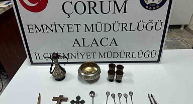 Çorum'da tarihi eser operasyonu: 1 gözaltı