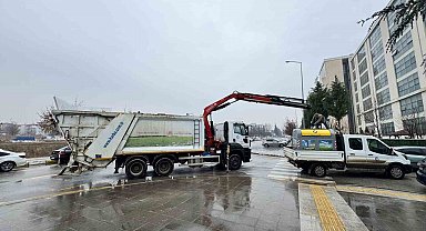 Çorum'da yeni çöp konteynerleri yerleştirilmeye başlandı