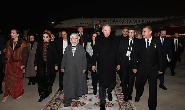 Cumhurbaşkanı Erdoğan Türkmenistan'da