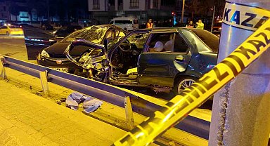 D-100'de kaza: 1 ölü, 2'si ağır 3 yaralı