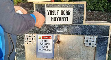 Datça'daki beş çeşmeye "Su içilemez" uyarısı