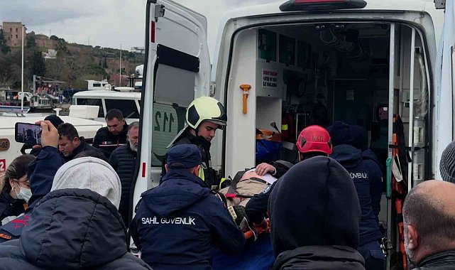 Denizde çırpınan vatandaş sahil güvenlik ekiplerince kurtarıldı