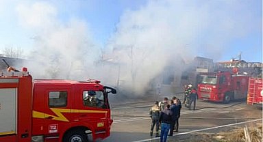 Denizli'de iş yerinde çıkan yangın korkuya neden oldu