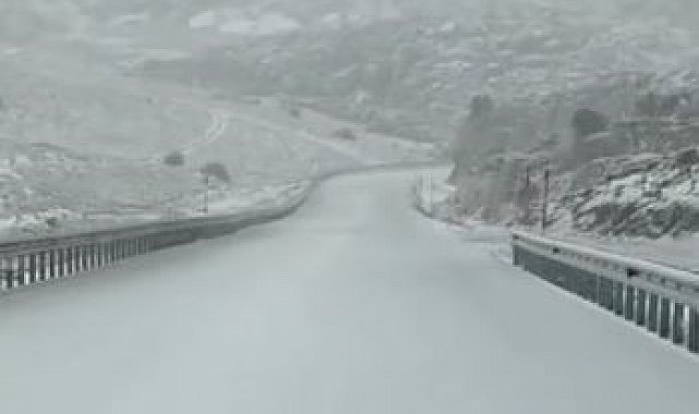 Denizli'nin yüksek kesimlerinde kar yağışı başladı