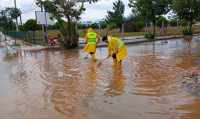Didim Belediyesi ekiplerinden anında müdahale
