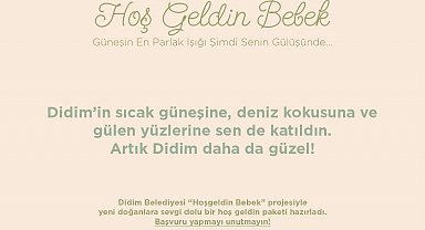 Didim'de 'Hoş Geldin Bebek' projesi tüm hızıyla sürüyor