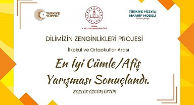 Dilimizin Zenginlikleri Projesi'nde en iyi cümle ve afişler belli oldu