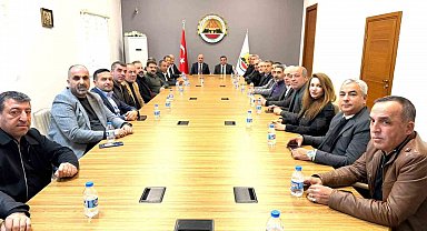 Diyarbakır Emniyet Müdürü Gökduman, DESOB Başkanı Ebedinoğlu ile bir araya geldi