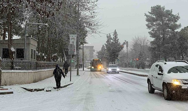 Diyarbakır'da kar yağışı etkili oldu