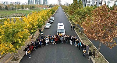 Diyarbakır'da trafikte fermuar sistemi uygulamalı anlatıldı