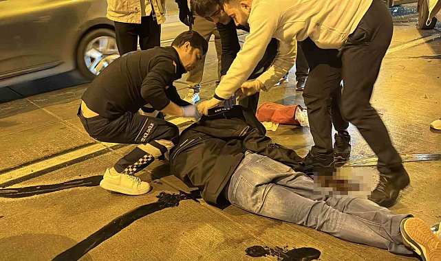 Dolmabahçe - Bomonti tünelinde otomobile çarpan motosikletli ağır yaralandı