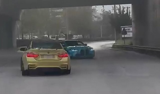 Drift pahalıya patladı, 2 araç trafikten men edildi