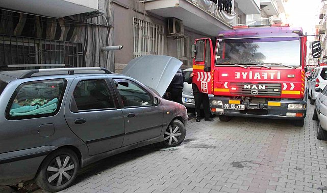 Duyarlı esnaf otomobili yanmaktan kurtardı