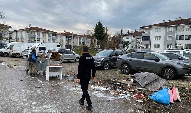 Düzce'de çevreyi kirletene ceza ve temizlik
