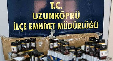 Edirne'de binlerce makaron ele geçirildi