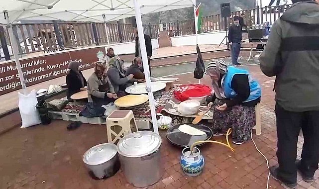 El emeği ürünlerini Filistinliler için satışa sundular