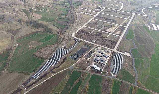 Elazığ'da 250 milyon liralık Cevizdere Besi OSB'de altyapı tamamlandı, bölge dron ile görüntülendi