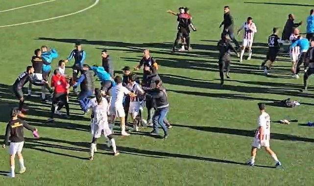 Elazığ'da amatör maçta kavga