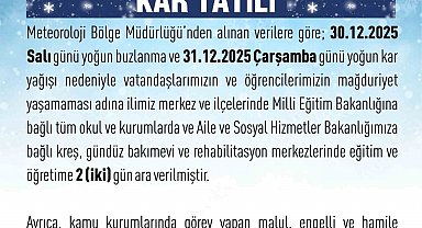Elazığ'da eğitime 2 gün ara verildi