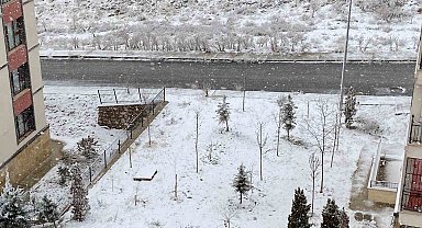 Elazığ'da kar yağışı başladı