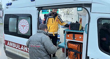 Eli spiralle kesilen kişi yaralandı