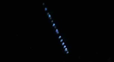 Elon Musk'ın 'Starlink uydu zinciri' Erzincan semalarında görüldü